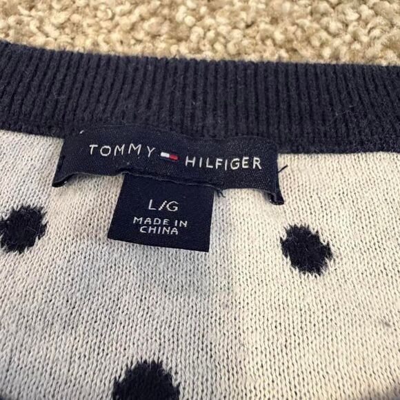 Tommy Hilfiger Women's Navy and Blue Jumper L - Picture 6 of 8